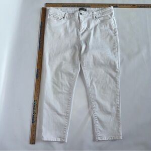 Falls Creek Women’s‎ white Jeans size 16 stretch